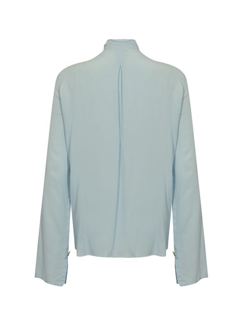 Blusa ESSENTIAL in viscosa con fusciacca Ice Water Patrizia Pepe | 8C0785 A8I1CA66